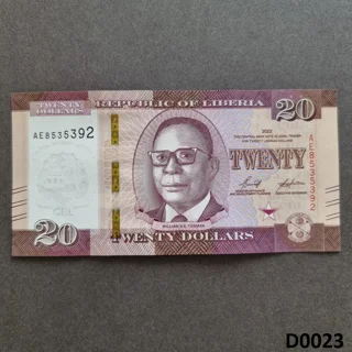 LIBERIA 20 Dollars 2022..