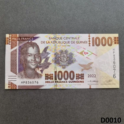 GUINEA 1000 Francs 2022 UNC (D0010)