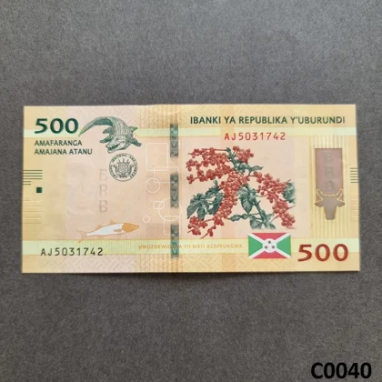 BURUNDI 500 Francs 2023 UNC (C0040)