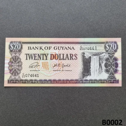GUYANA 20 Dollars 2018 UNC (B0002)