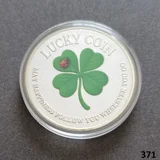 LUCKY COIN silver plated coin (371)