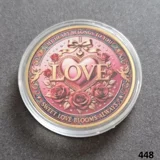 LOVE gold plated coin (448)