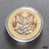 I AM BILLIONAIRE gold plated coin (452)