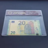 Colourised 20 Eur new design 24k gold ..
