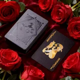 24k gold plated playing cards with cer..