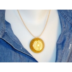 Πανίσχυρο χρυσό μενταγιόν με 2 MWOs Lakhovsky για ευεξία & ευημερία