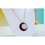 Ισχυρό μενταγιόν μπλε με 2 επίχρυσα (24Κ) MWOs Lakhovsky