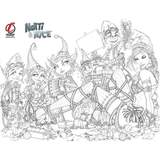 Notti & Nyce "Tyndall X-mas B&W Sketch Cover Exclusive"