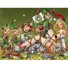 Notti & Nyce Tyndall X-mas Chase Nude Exclusive "Artist Proof" Cover