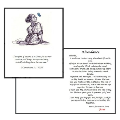 LUV Letters on Butterfly Note Cards