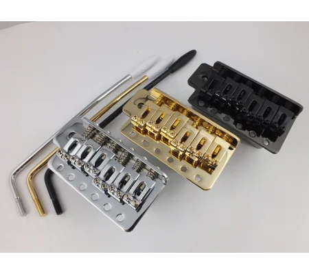 Tremolo Bridge & Trem Arm in Chrome, Black or Gold for Stratocaster