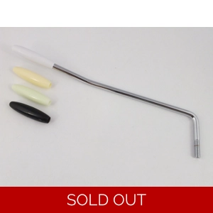 TREMOLO ARM Chrome 5mm + 4 Tip Cols for Stratocaster or Yamaha