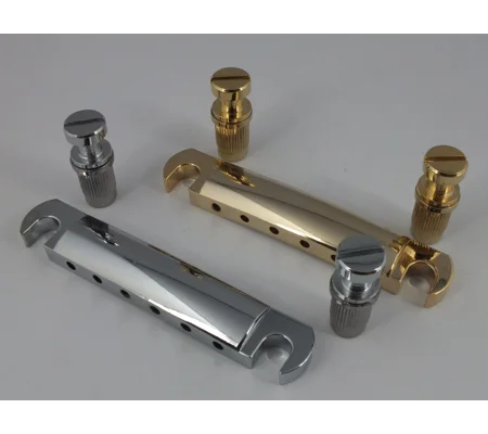 STOP BAR Tail Piece Chrome or Gold for Gibson Ephiphone style guitars