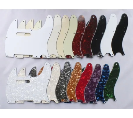 8 hole Telecaster Scratch Plates Pickguards 20 Cols to fit USA/Mex Tele