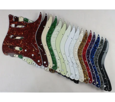 Fender SSS Scratch Plate Pickguard in 17 Cols for USA Mex Stratocaster
