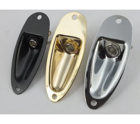 STRATOCASTER Jack Plate & Socket for Strat Electric Guitars in 3 Colours