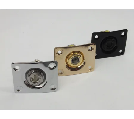 Rectangular Jack Socket, Plate & Screws to fit LP Style Guitars
