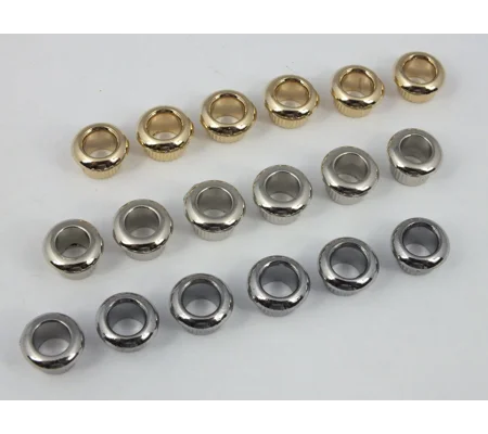 Set of 6 FERRULES for Vintage Machine Heads 8mm hole, 6mm shaft 3 Cols