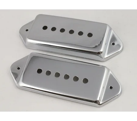 Chrome CASINO P90 Dog Ear Pickup Covers Neck or Bridge