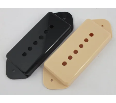 P90 DOG EAR Pickup Covers for Les Paul Junior Style in Black or Cream