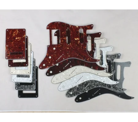 HSS Scratch Plate Pickguard SET in 6 Cols for USA/Mex Stratocaster