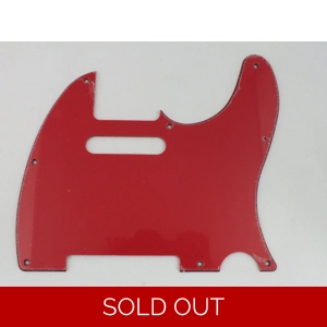 Red 3 ply Scratch Plate pickguard to fit USA/Mex 8 hole TELECASTER
