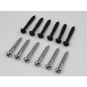Bridge Screws, Chrome or Black for Stratocasters