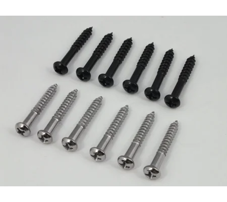 Bridge Screws, Chrome or Black for Stratocasters