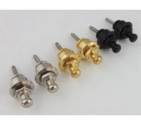 STRAP LOCKS in Chrome, Black or Gold for Electric Guitar