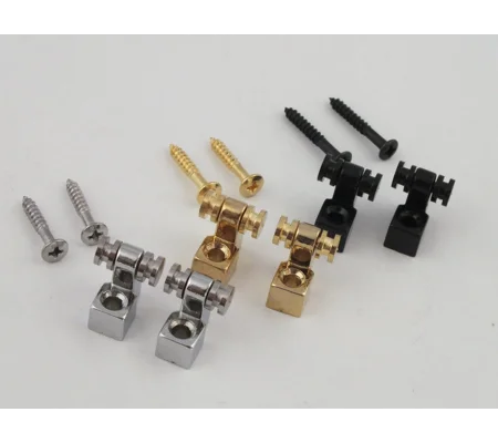 2 Roller String Trees Chrome or Black for Strat Tele Electric Guitars