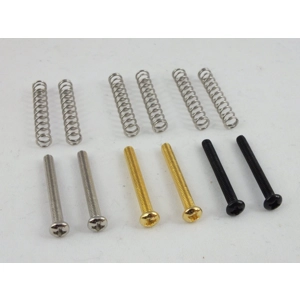 2 Humbucker Pick Up height adjustment screws Chrome, Black or Gold