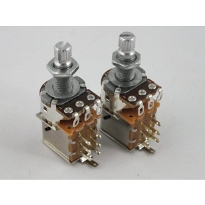 Push-Pull POTS Log A or Linear B 500k or 250k DPDT Potentiometers