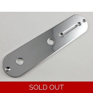 Chrome Control Plate 34mm for USA Telecaster with CTS Pots