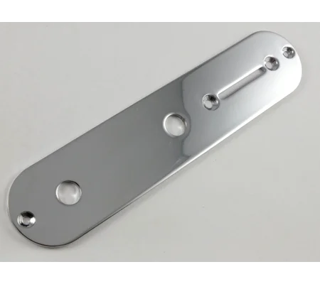 Chrome Control Plate 34mm for USA Telecaster with CTS Pots
