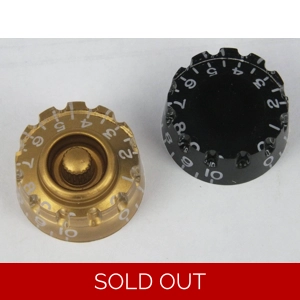 Knurled SPEED DIAL Knobs to fit Gibson/Epiphone style guitars