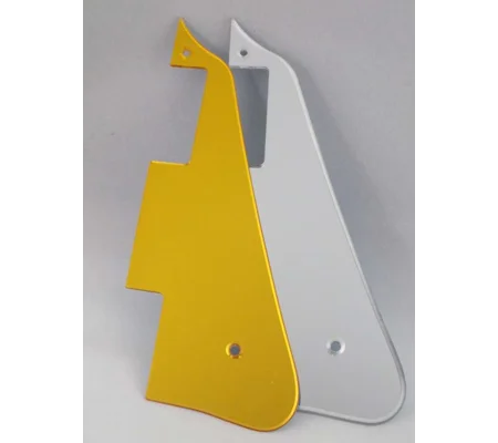 Mirror Silver or Gold Scratch Plate fits Gibson LP Style Guitars