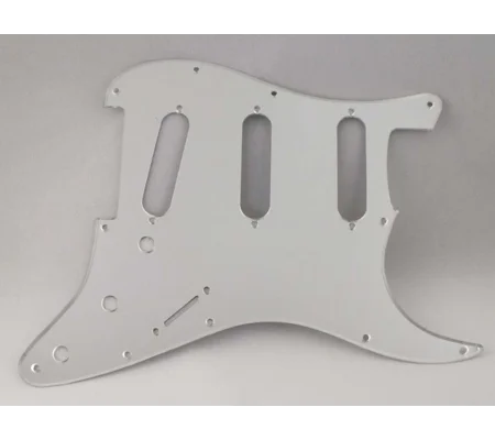 Silver Mirror SSS Scratch Plate Pickguard for USA Stratocaster