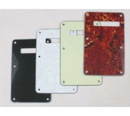 Left Handed 3 Ply Trem Back Plate Cover in 4 Cols for USA Stratocaster