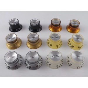 Bell REFLECTOR KNOBS Top Hat 6 Colours for Gibson style guitars