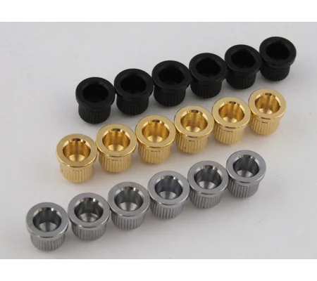 6 Body String Ferrules 8mm for USA Telecaster guitar in 3 Colours