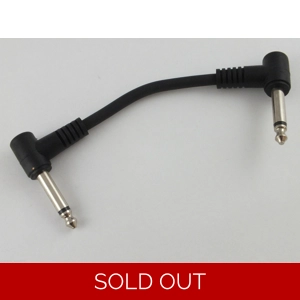 Heavy duty Patch Lead 15cm Right Angled Moulded 1/4” Jacks
