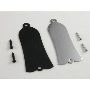 Metal Truss Rod Cover for Gibson Chrome or Black + Screws