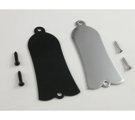 Metal Truss Rod Cover for Gibson Chrome or Black + Screws