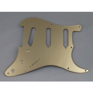 Gold Mirror SSS Scratch Plate Pickguard for USA Stratocaster