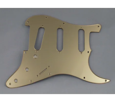Gold Mirror SSS Scratch Plate Pickguard for USA Stratocaster