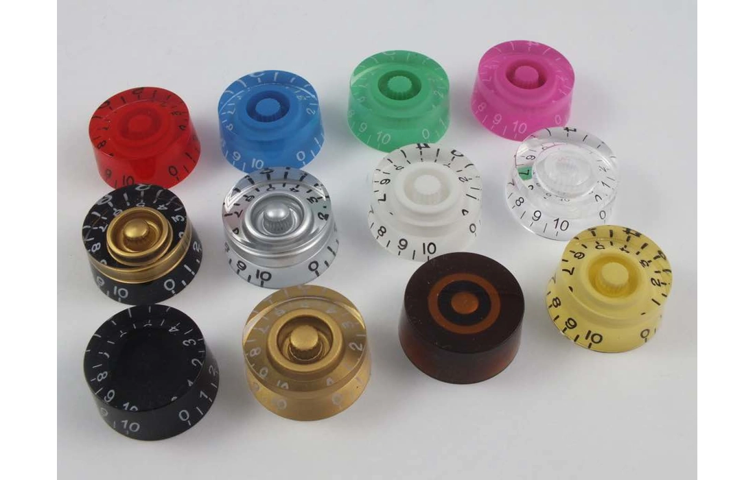 Speed Knobs for 18 spline Alpha Pots, 12 colours
