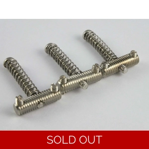 Vintage Threaded Saddles slotted screws for 1960's Telecaster guitar