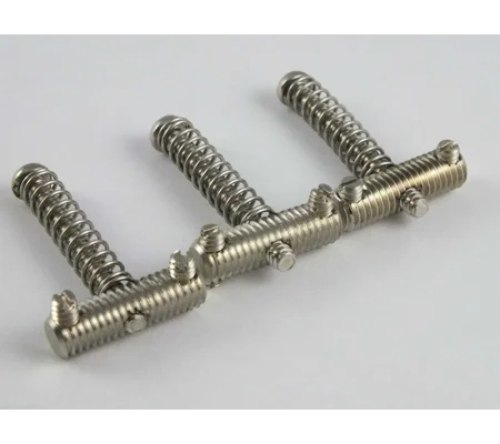 Vintage Threaded Saddles slotted screws for 1960's Telecaster guitar