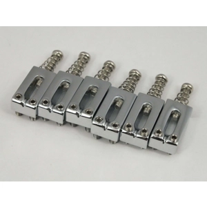 Chrome Plated Bridge Saddles 52mm Stratocaster guitars