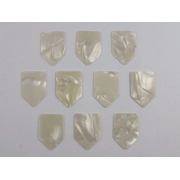 10 PENTAGON Plectrums ‘Bert Weedon’ style in 2 Colours & 3 Gauges